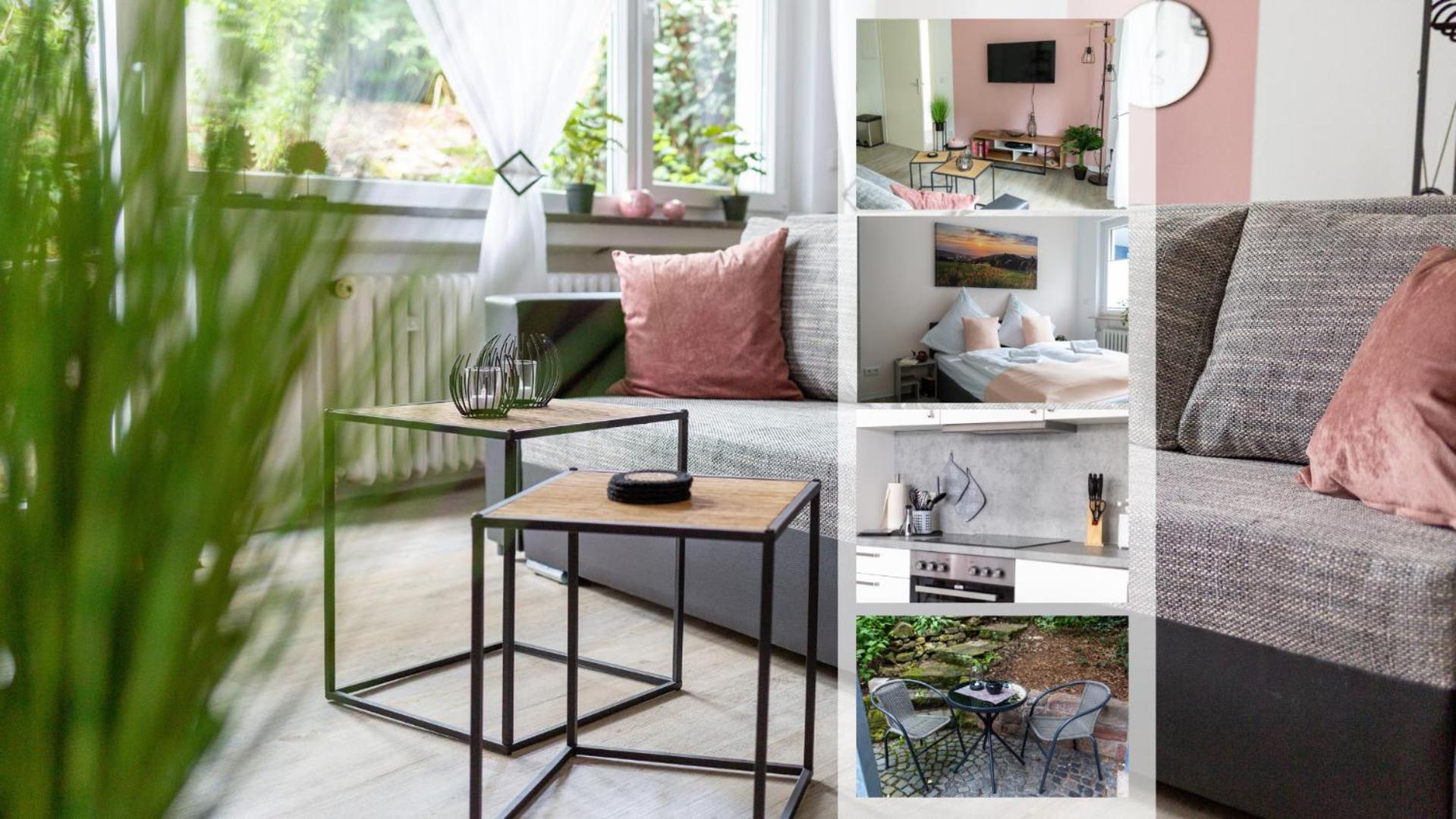 Moderne Stadtwohnungen In - Kueche, Schlafsofa, Terrasse Oder Balkon Wlan Smart Tv Huenfeld